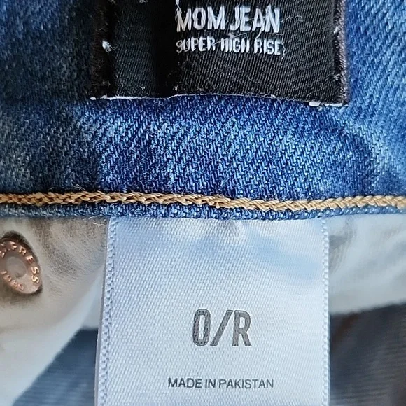 Express Mom Jean Super High Rise Button Fly Size 0 Reg - Picture 5 of 13